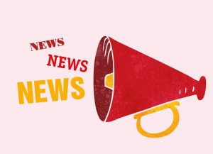 Bild: Sprachrohr mit Schrift News