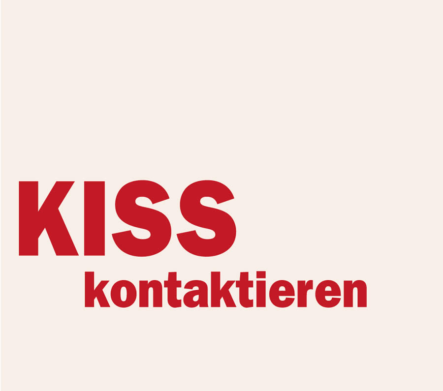 Überschrift: Kiss kontaktieren