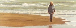 Bild: Banner Frau am Strand