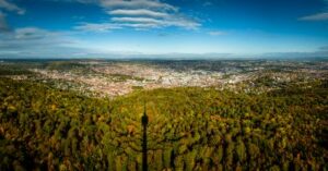 Bild: Stuttgart vom Fernsehturm aus