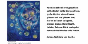 Bild: selbstgemaltes Bild von einem Sternenhimmel