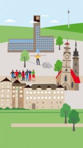Bild: Stadt Stuttgart in Comicoptik