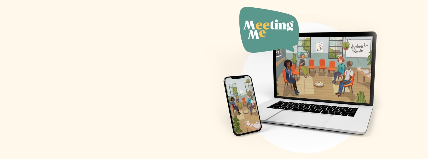 Bild: Banner zur App Meeting Me